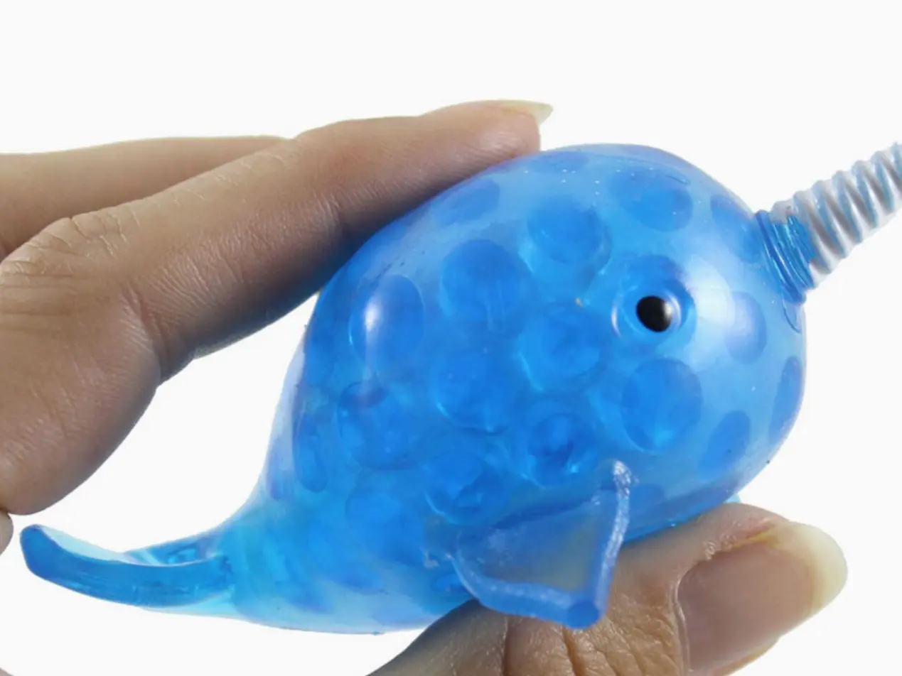 Mini Blue Narwhal Orbeez Squishy - Squishy Sensory Fidgets Water Beads Toy, Oddly Satisfying Animals & Nature Stress Relief, Animal Squishies for Fidget Collectors (Home Use)