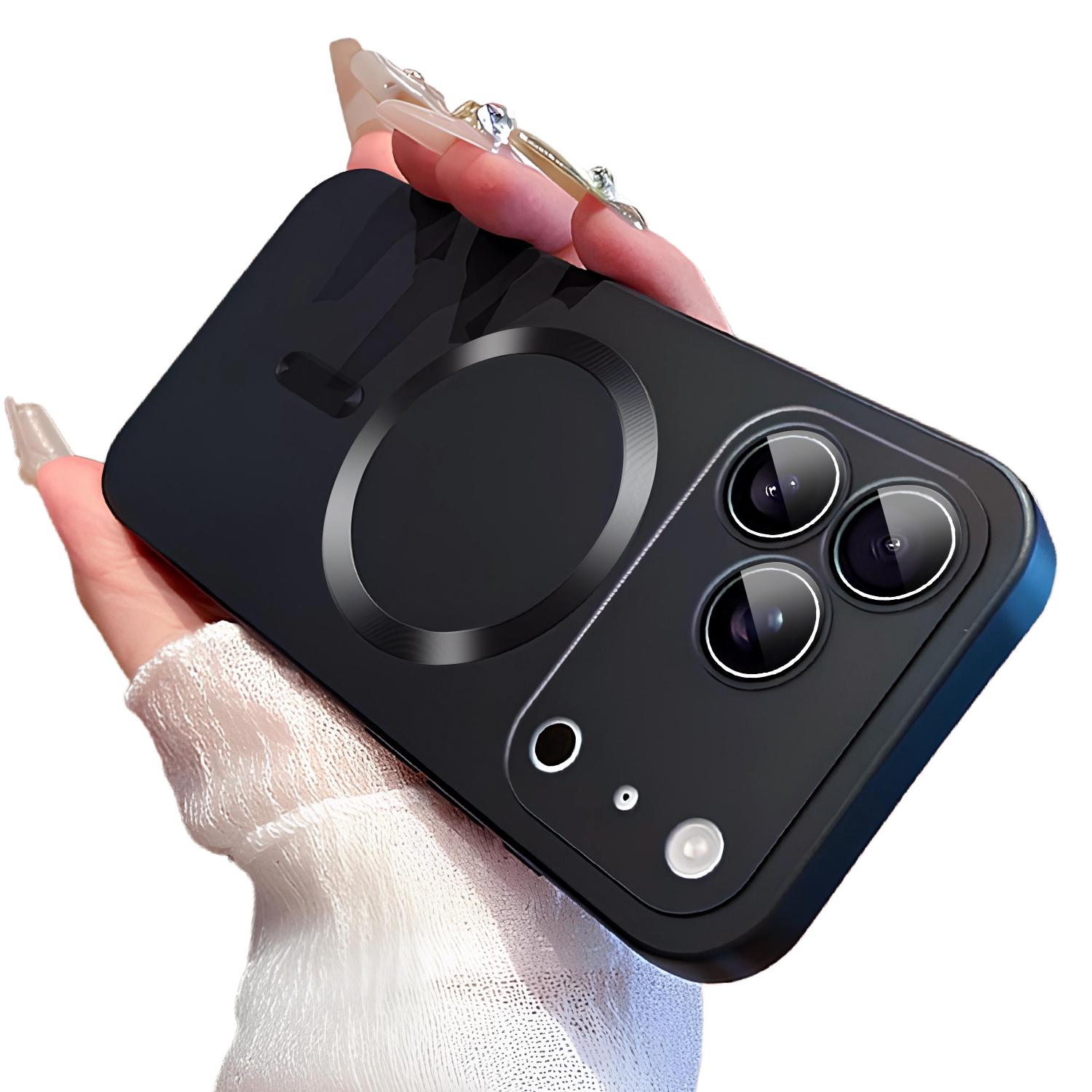 OREKROY【Freeship】Mag Safe Magnetic TPU Case for iPhone 17 Pro Max 16 15 14 13 12 11 Pro Max with Camera Lens Protector, Shockproof Soft Back Phone Cover with Magsafe Wireless Charging