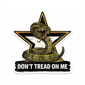 US Army Decal | Don't Tread On Me Snake Sticker  | Patriotic Tactical Decal |