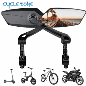 Bicycle Rear View Mirror Bike Cycling Clear Wide Range Back Sight Rearview Reflector Adjustable Handlebar Left Right Mirror
