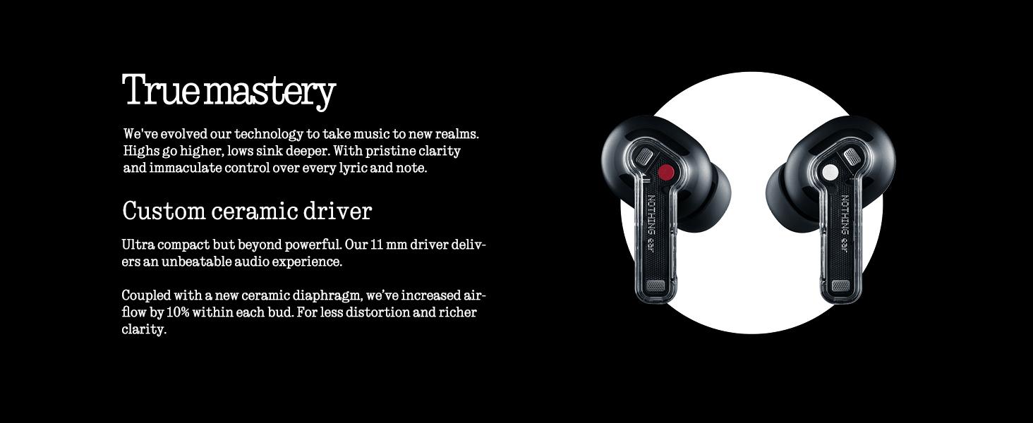 Nothing Ear Wireless Earbuds with ChatGPT Integration, Smart ANC, Hi-Res Audio with LDAC & LHDC, 11mm Dynamic Bass Boost, 40.5H Playtime, 6 Mics for Calls Wireless Headphones, Wireless Charging White