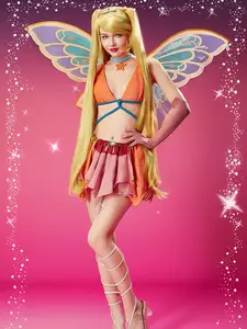 Officially Licensed Winx Club Enchantix Stella Cosplay Costume Set
