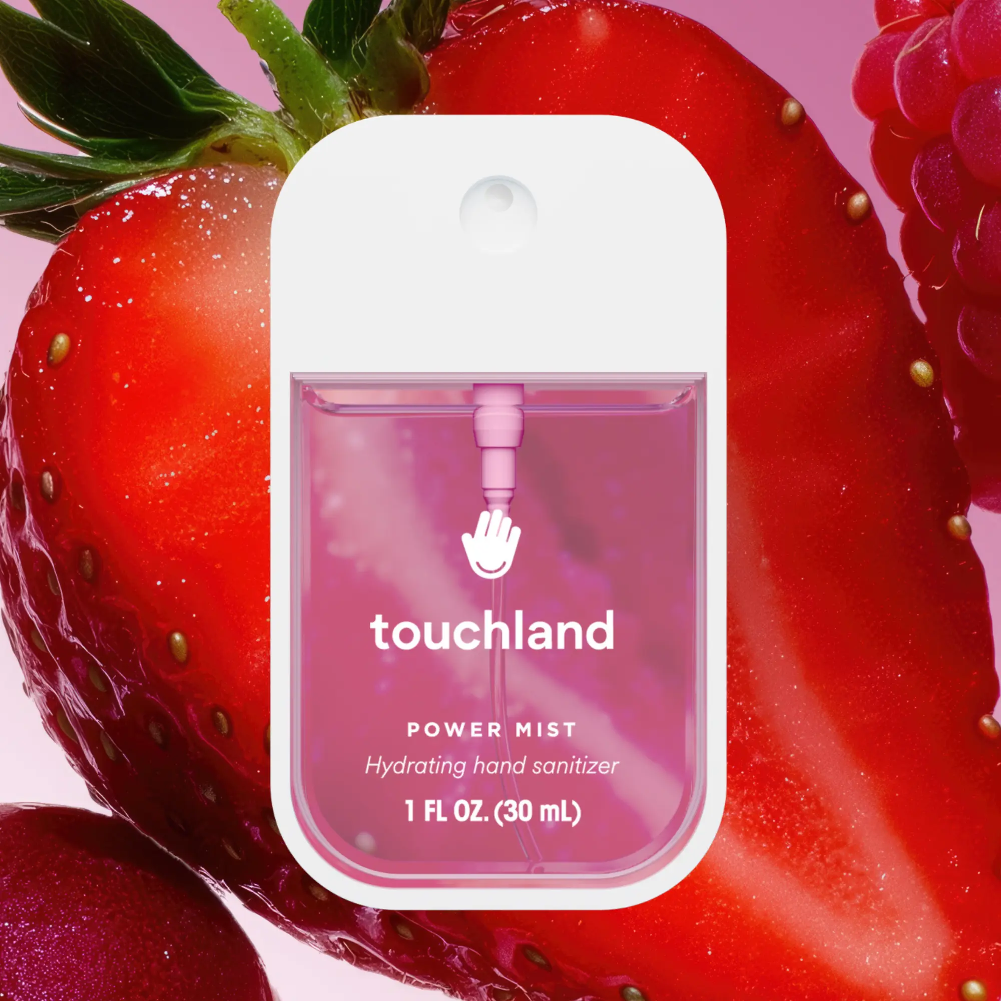 Touchland Berry Bliss Power Mist Hand Sanitizer, Fruity Floral, Hydrating, Sanitizing & Delicately Scented, 1 Fl Oz