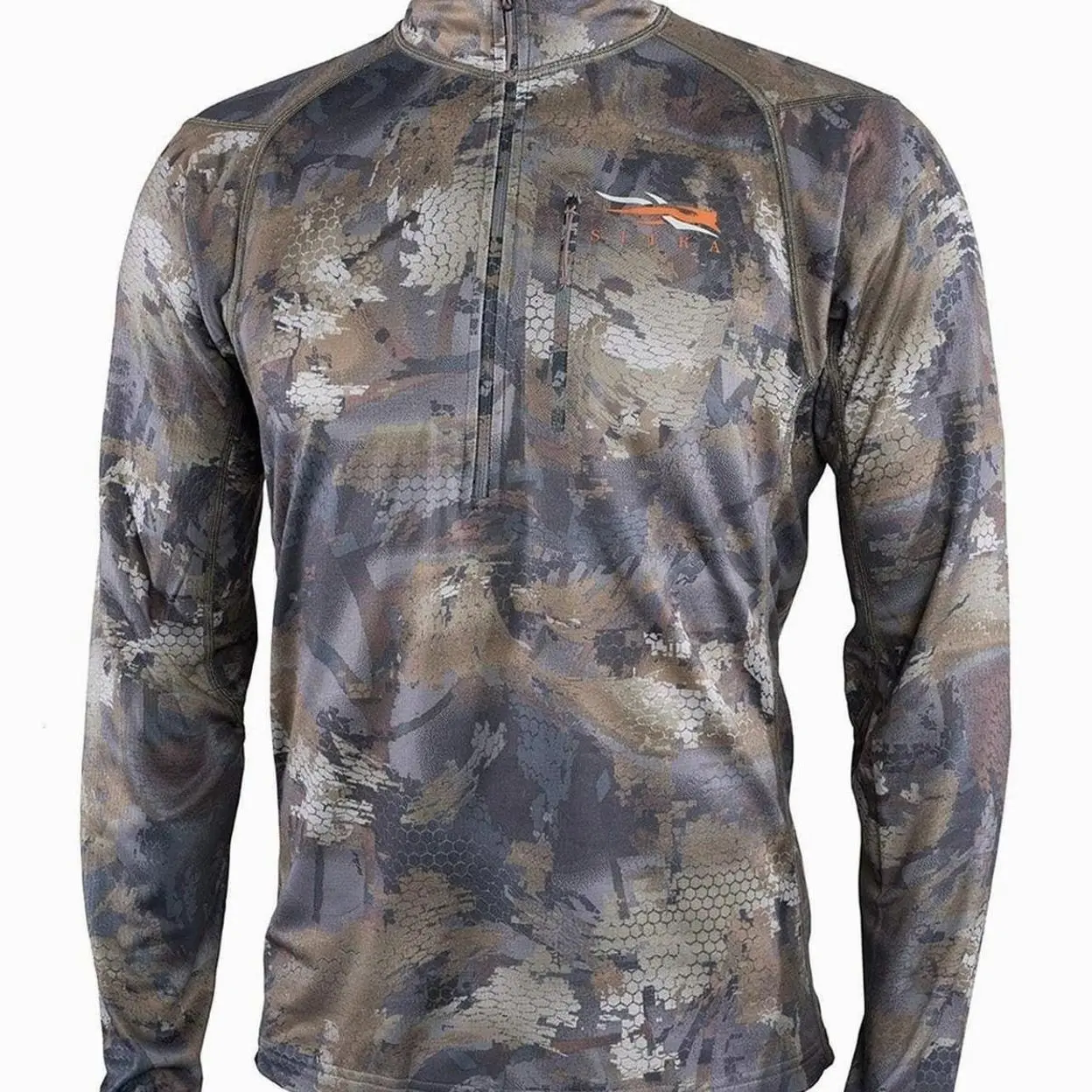 SITKA Gear Men's Core Midweight Zip-T Long Sleeve Hunting Shirt | No Chest Pocket