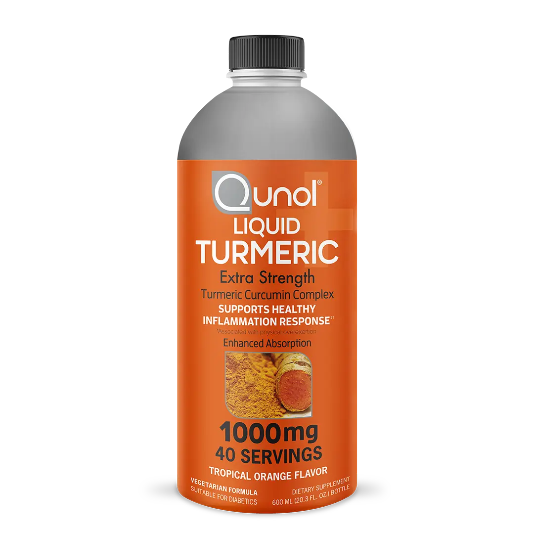 Qunol Liquid Turmeric Curcumin with Black Pepper, Turmeric Supplement 1000mg, Extra Strength, Joint Health Healthcare Fitness