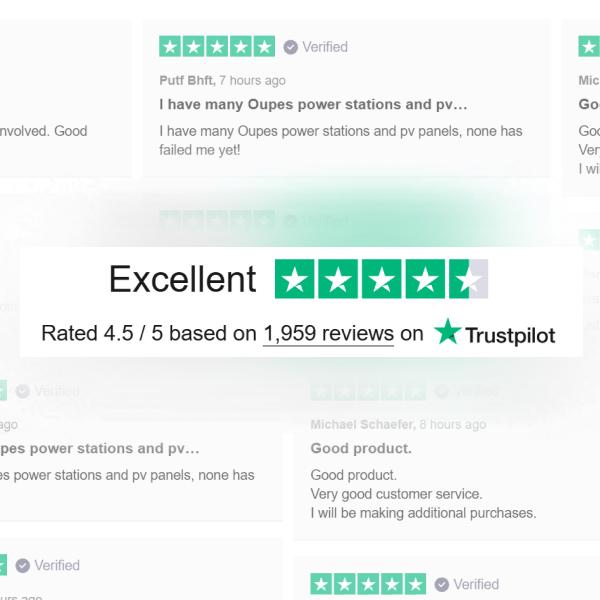 OUPES Exodus 1200W 992Wh Portable Power Station 1200W Surge LiFePO4 Solar Generator Battery 23.25lbs 0-100% in 1 Hour for RV Outdoors Camping Home Backup