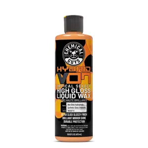 CHEMICAL GUYS Hybrid V07 Optical Select High Gloss Liquid Wax – Hybrid Formula Blends Grade‑A Carnauba with Optical Gloss Enhancers and Synthetic Sealant Polymers for a Deep-Wet Mirror Shine, Rapid Bond Protection & Durable Beading
