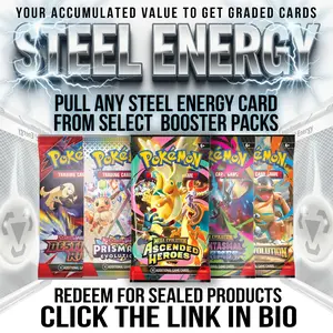 Kid Motors Tv Pull Any Steel Energy Card from Select Random Pokemon Booster Packs