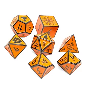 Molten Lava - Norse Themed Metal Dice Set