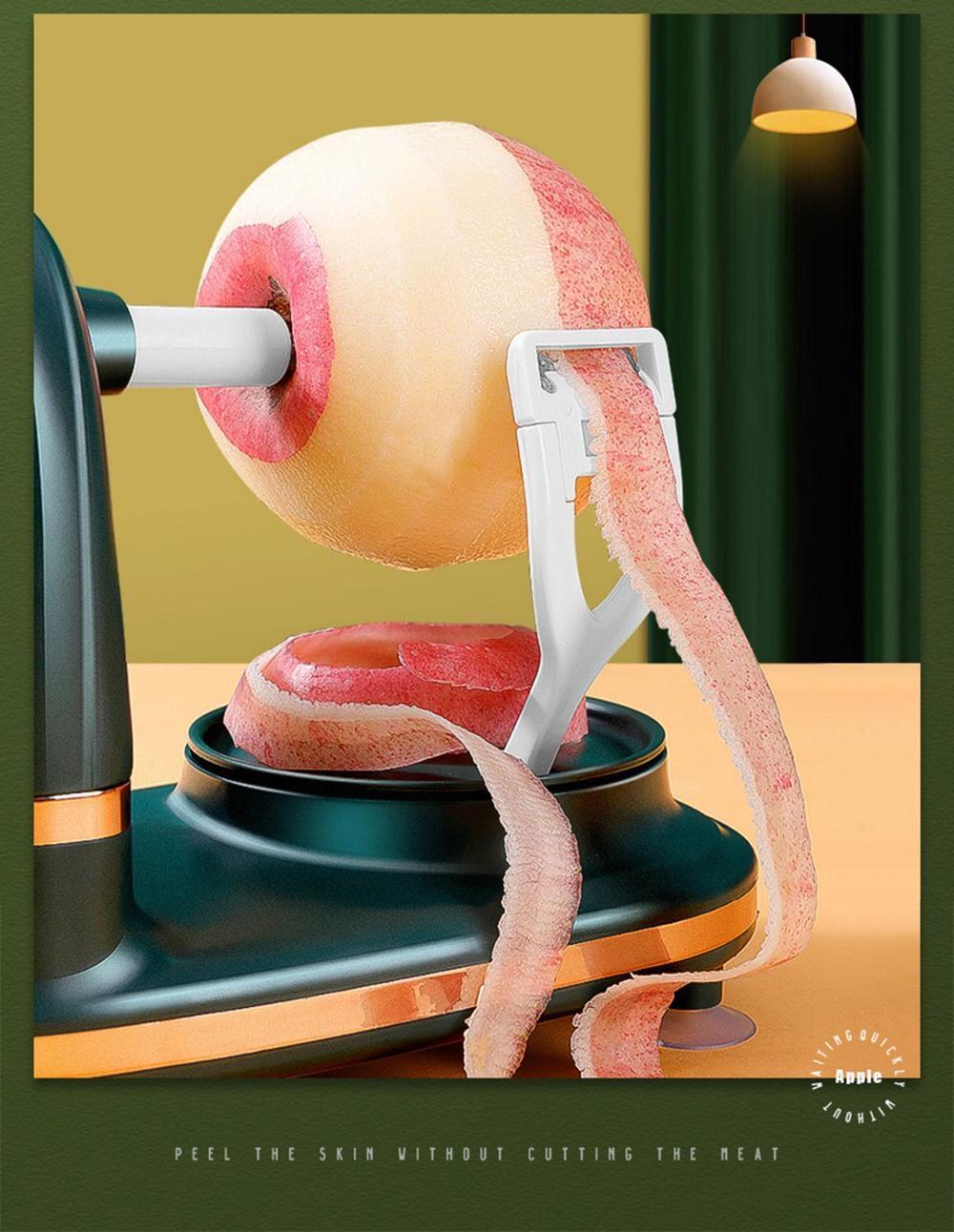 Hand Cranked Apple Peeler Machine, Manual Fruit Peeler Slicer and Rotating Kitchen Peeling Machine for Apples, Potatoes and Pears, Easy Use Kitchen Gadget for Peeling, Coring and Slicing Fruit for Baking, Snacks, Pies and Daily Food Prep Hand Cranked Apple Peeler Machine, Manual Fruit Peeler Slicer and Rotating Kitchen Peeling Machine for Apples, Potatoes and Pears, Easy Use Kitchen Gadget for Peeling, Coring and Slicing Fruit for Baking, Snacks, Pies and Daily Food Prep