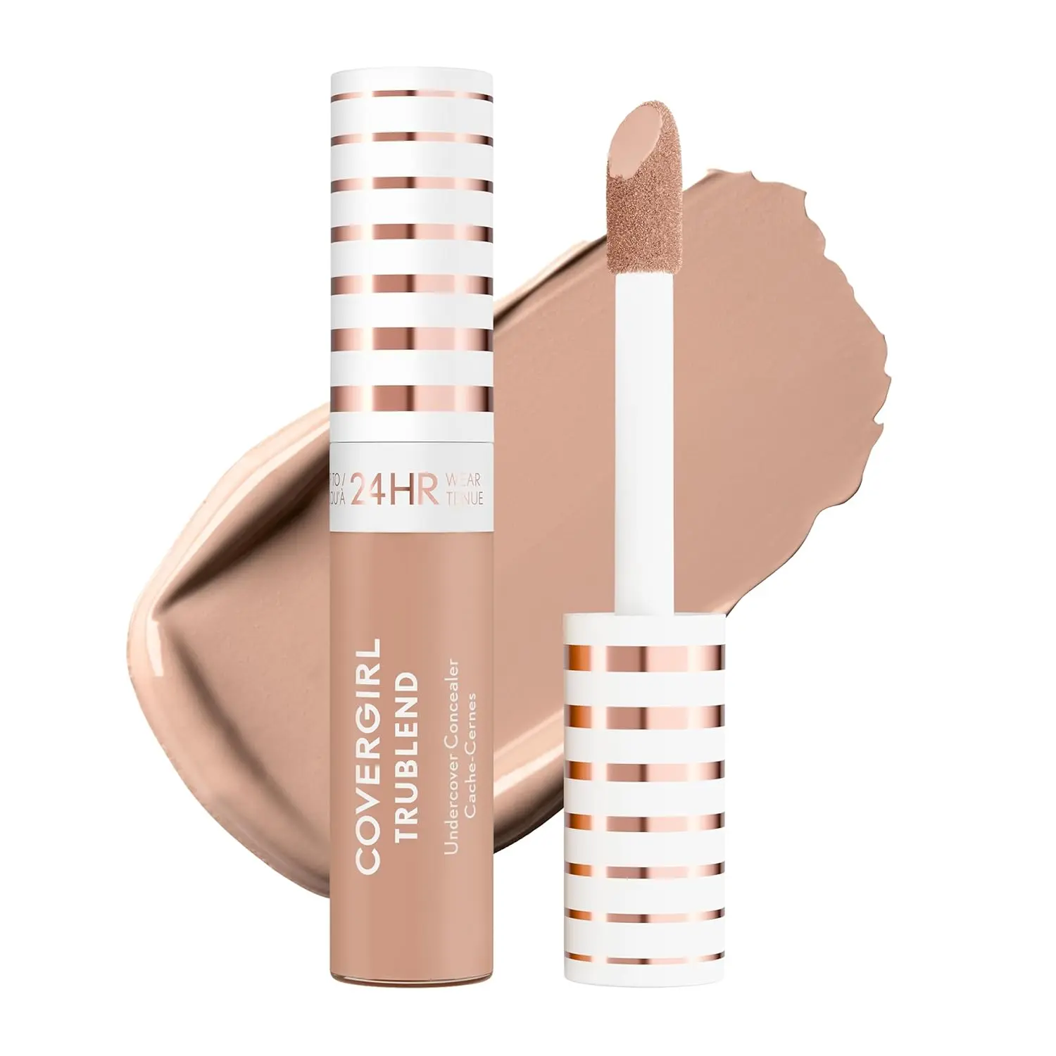 COVERGIRL TruBlend Undercover Concealer, Buildable, Full Coverage, 24-Hour Wear, Matte Finish - L700 Natural Ivory