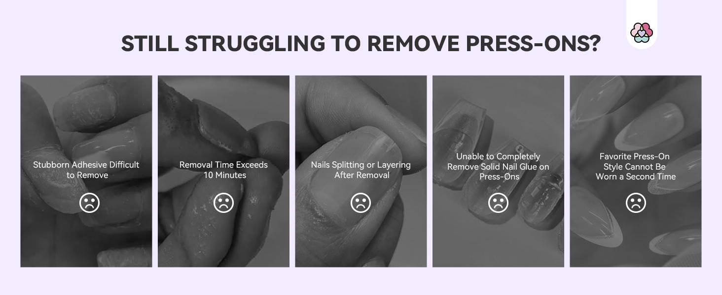 SSProTip X Press-on Nail Glue Remover: 60ml Quick Odorless Removal without Acetone Enriched Castor Oil & Vitamin E Easy Home Use Nail Care & Manicure SSProTip X Press-on Nail Glue Remover: 60ml Quick Odorless Removal without Acetone Enriched Castor Oil & Vitamin E Easy Home Use Nail Care & Manicure