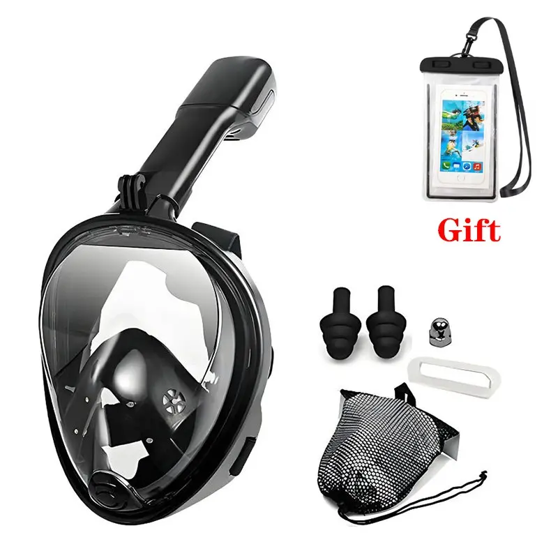 Full Face Snorkeling Mask, Anti-Fog Swimming Mask, Leak-Proof Design, Easy Breathing, Ideal for Water Activities, Comfortable Fit, Snorkeling Gear
