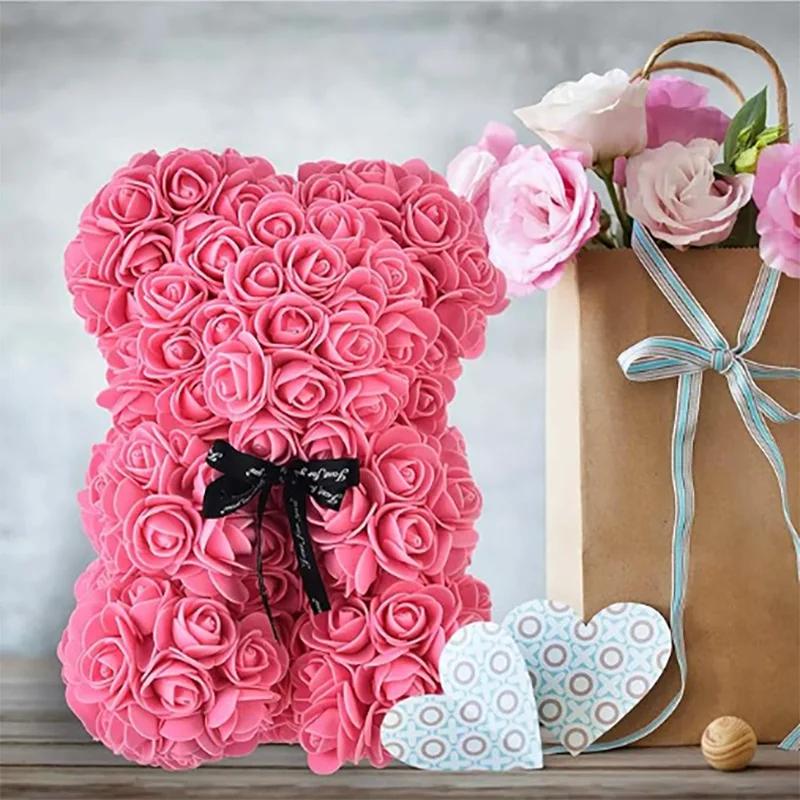 Teddy Bear Rose in Box 10in - Perfect Gift for Mothers Day, Anniversary, Wedding, or Special Occasions for Women and Girlfriends