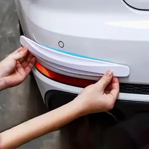 Essential protection for new cars: 4-piece invisible anti-collision strips, protecting car doors and bumpers from scratches and impacts. Features a stylish carbon fiber texture for added aesthetic appeal and protection.