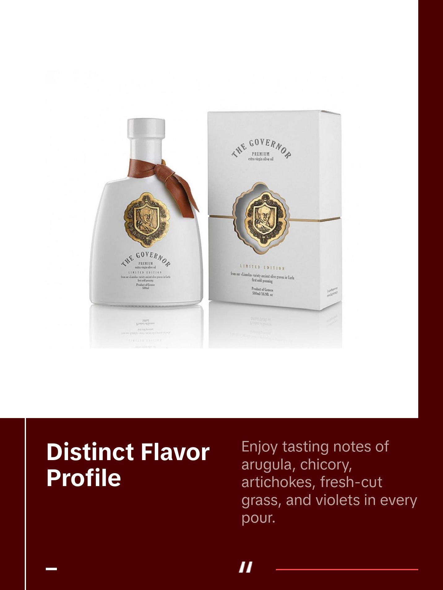 The Governor, Limited Edition Early Harvest Extra Virgin Olive Oil