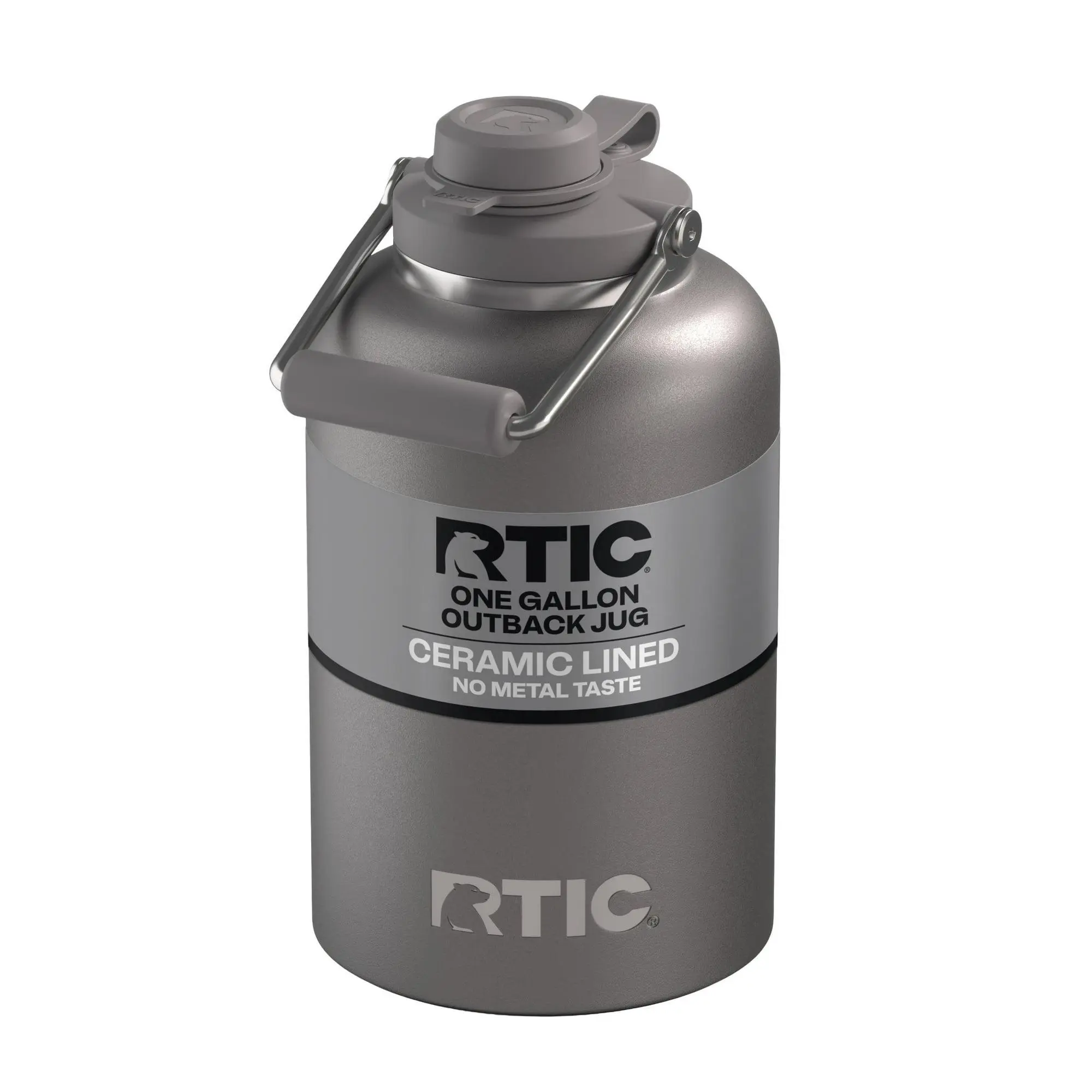 RTIC One Gallon Ceramic Lined Insulated Outback Water Bottle Jug, Leak Proof
