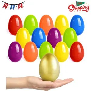 3.5” Unfilled Easter Eggs, 36 pcs Colorful Egg Plus 1 Golden Egg