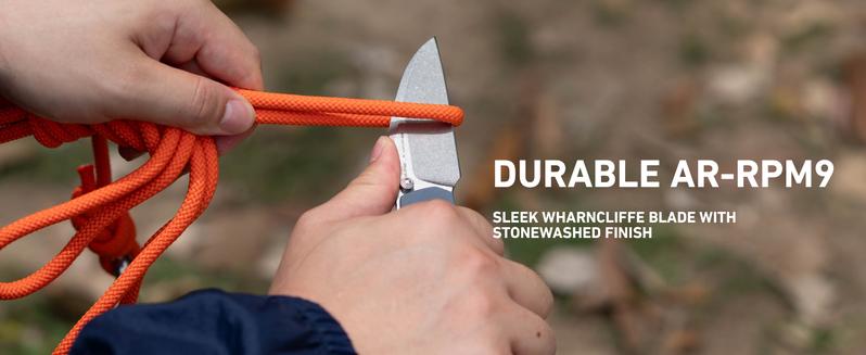 CJRB Kestrel Folding Pocket Knife with 3.31'' AR-RPM9 Steel Blade, G10 Handle EDC Knife for Men Women Outdoor Survival Camping Hiking, Designed by Ray Laconico