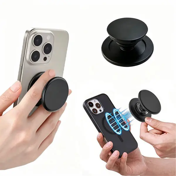 New Magnetic Airbag Multifunctional Phone Finger Grip Stand, Desktop stand/ Video Conferencing, Collapsible & Expandable Phone Grip Stand, Phone Accessoriesfor Smartphones,Adjustable Phone Stand