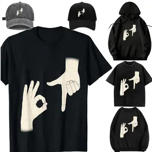 67 Meme Hands 6 7 Six Seven 6-7 Teen Boys Kids T-Shirt，Casual Sleeve Crew Neck T-shirt, Fashion  Top for Daily Wear，Sweatshirt, Hoodie，Unisex，For children，Family set. Gift. pleasantly surprised