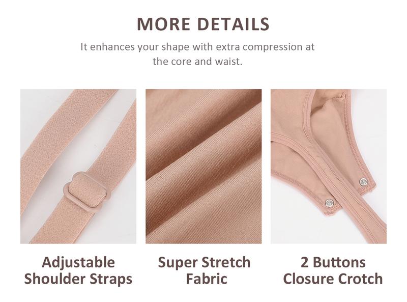 FeelinGirl #Live1 Seamless Thong Bodysuit Comfort Jumpsuit Deals For You Days Fit Adjustable Springtok