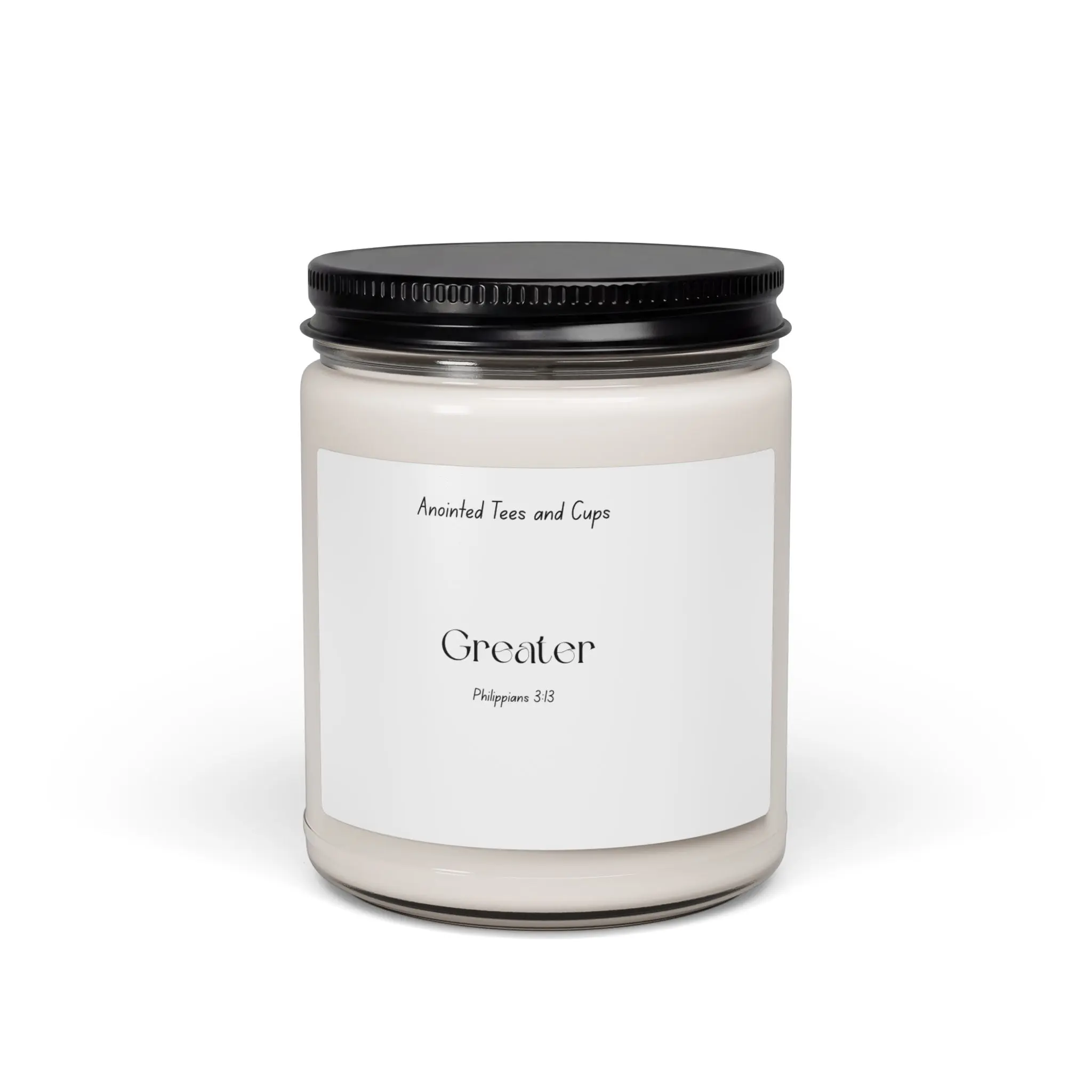 Philippians 3:13 Scripture Candle, Soy Candle 9oz | Inspirational Faith Candle