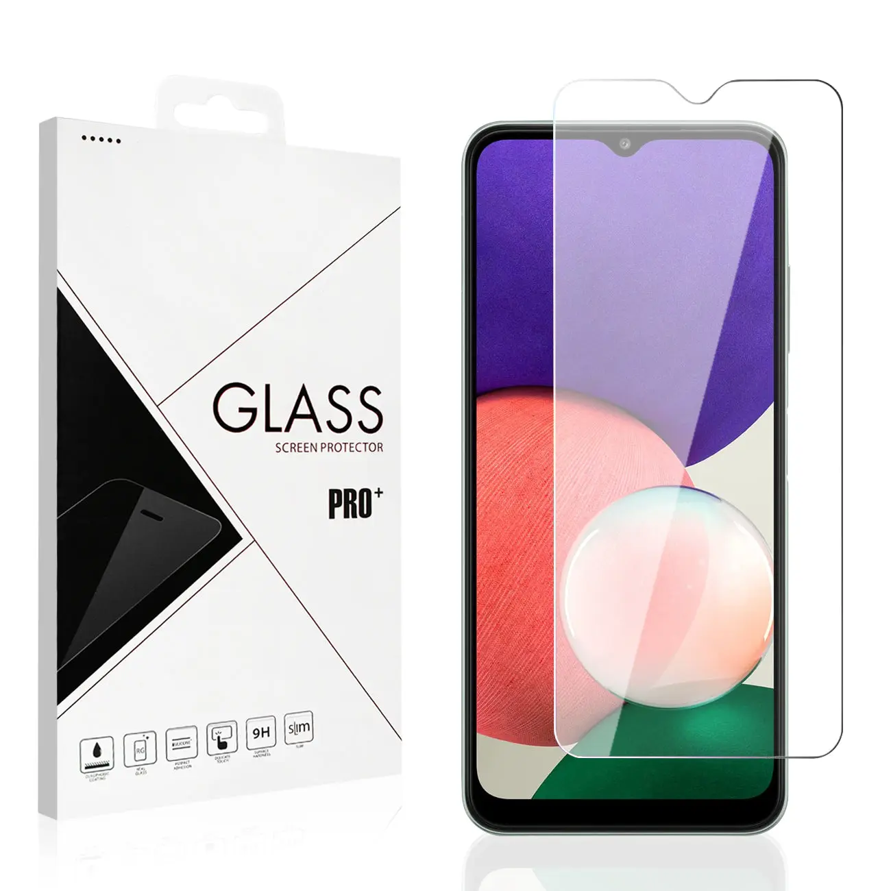 Samsung Galaxy A22 5G Super Durable Glass Screen Protector, Screen Guard, Cell Phone Protection Accessory - CELL DEMAND Official