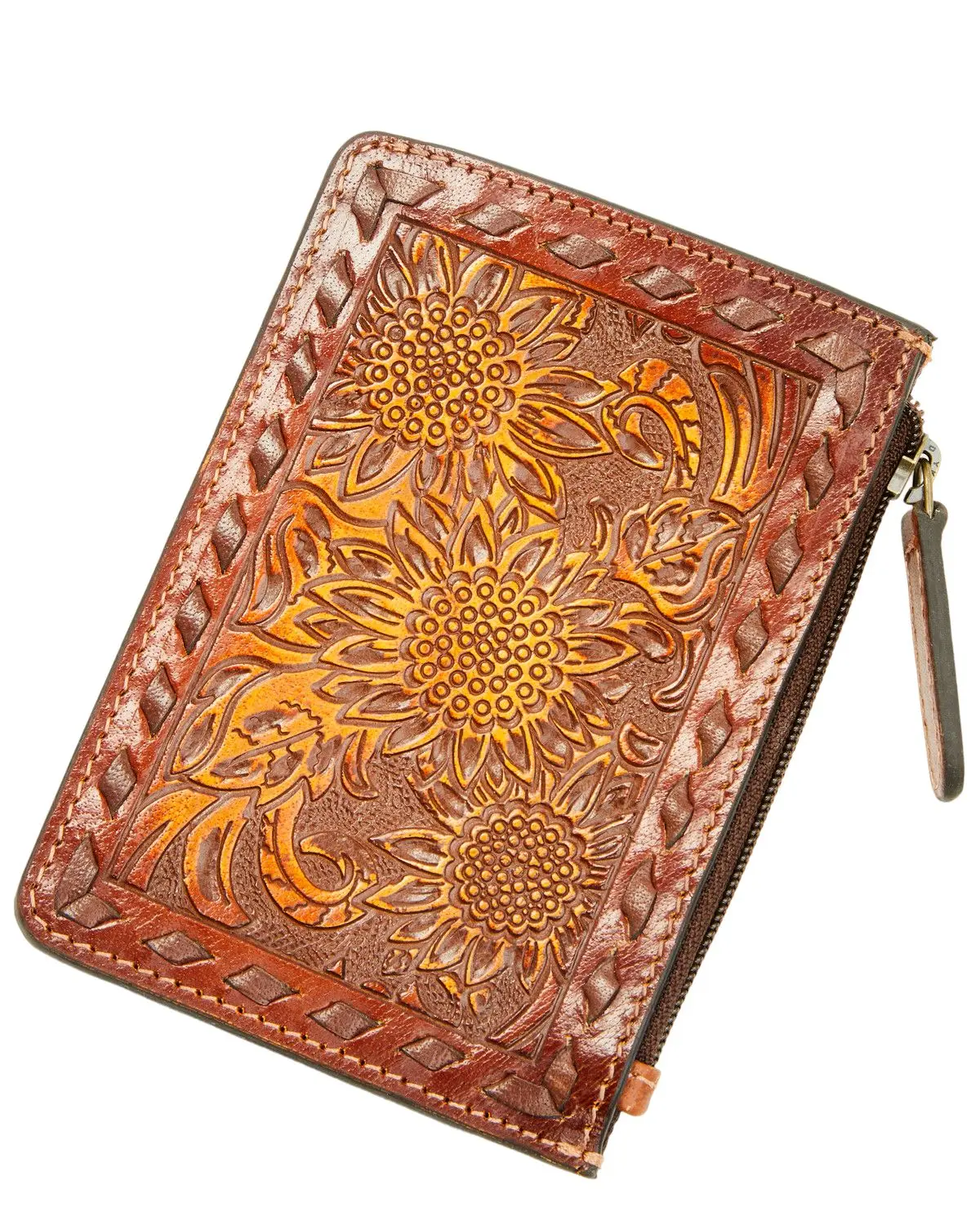 Shyanne Women's Women'S Zoie Sunflower Tooled Leather Wallet - Sasu25wt2-Bn
