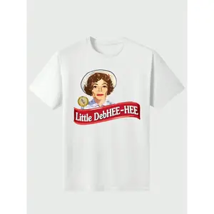 Litte Debhee Hee Debbie Parody Meme T Shirt Casual Digital Print 220g Pure  Heavy 100% Cotton T Shirt 🥇