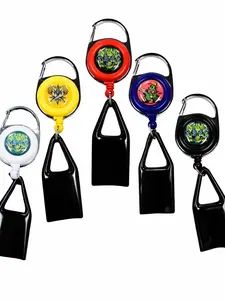 Retractable Original Lighter Holder Assorted Color with Durable Retractable Design and Assorted Color Options