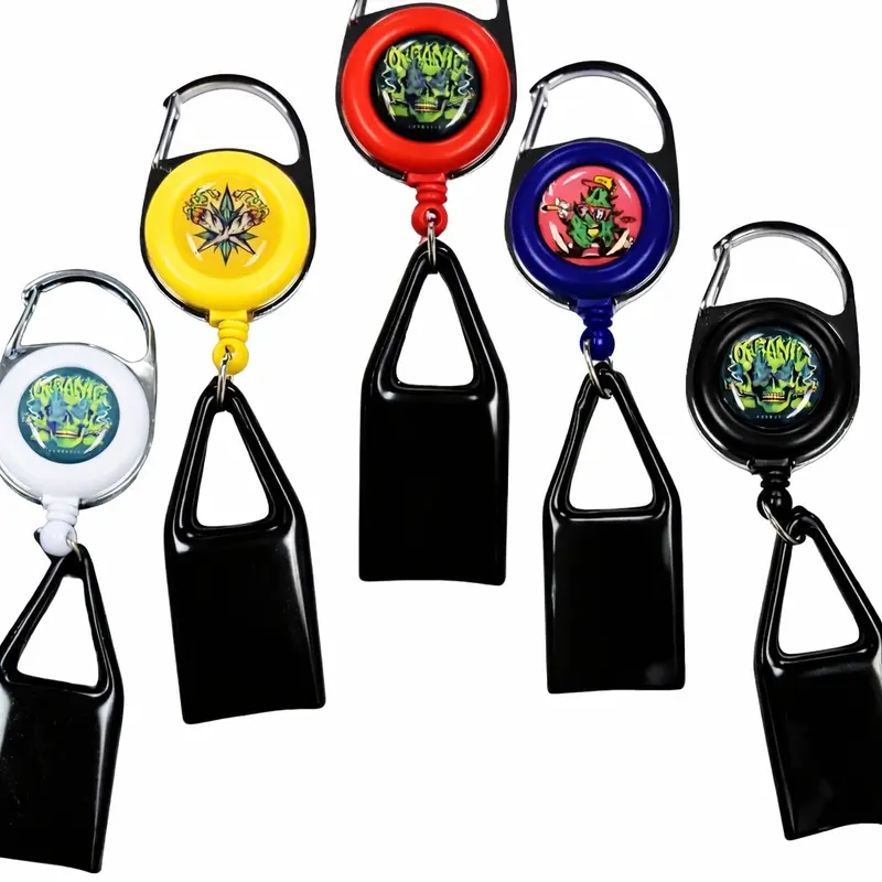 Retractable Original Lighter Holder Assorted Color with Durable Retractable Design and Assorted Color Options