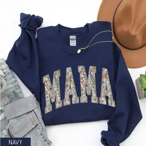 Mama Sweatshirt, Mama Sweater, Mama Floral Sweatshirt, Mothers Day Gift, Cute Mom Sweatshirt