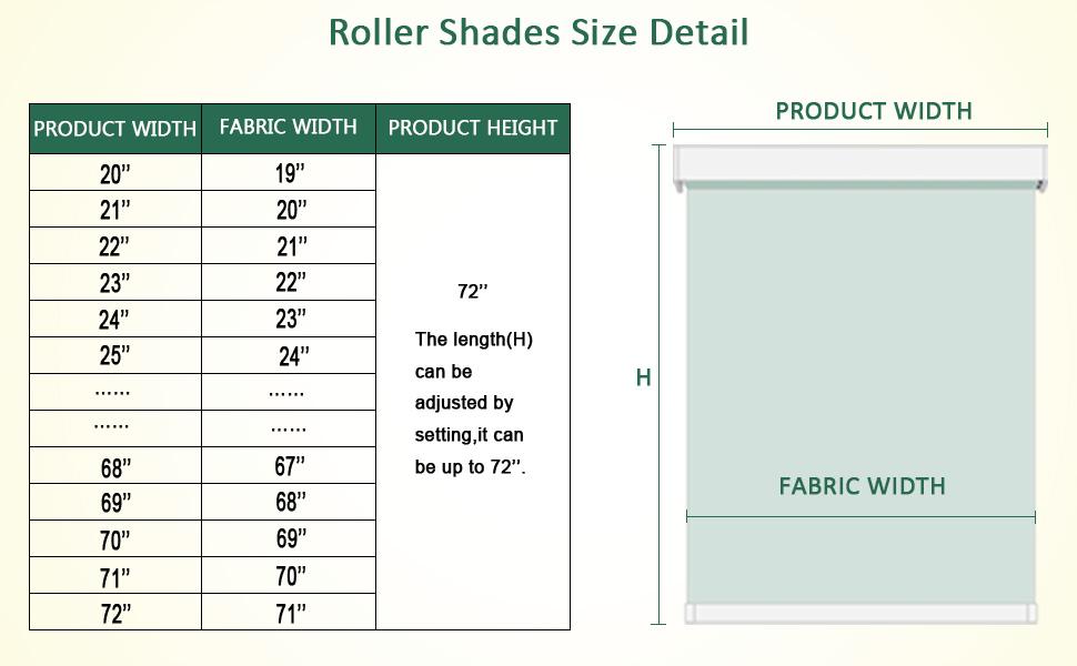 Roller Shades(56"-67" width) for Window, Light Filtering Fabric, Lift cord roller blinds for kitchen, living room, kids room, bathroom, home and office Roller Shades(56"-67" width) for Window, Light Filtering Fabric, Lift cord roller blinds for kitchen, living room, kids room, bathroom, home and office