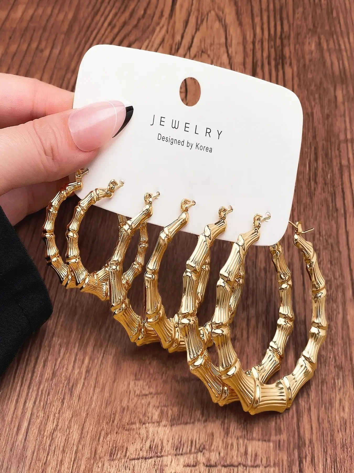 Creative Bamboo Joint Design Ear Hoops Set, Earring Pack, Fashionable Jewelry for Women & Girls, Trendy All-match & Exquisite Jewelry for Birthday Gift, High Quality Earrings