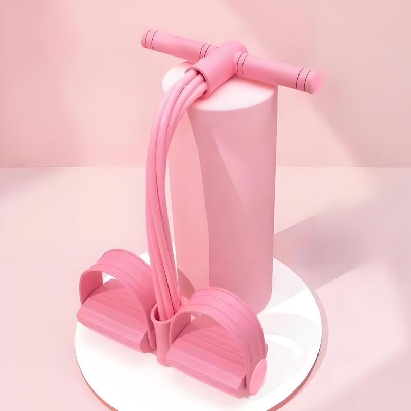 Multifunction Pedal Resistance Band Trainer with 6 Tubes – Stronger Resistance for Effective Training, Portable Foot Pedal Exerciser for Full-Body Home Workout, Stretching & Fitness Training