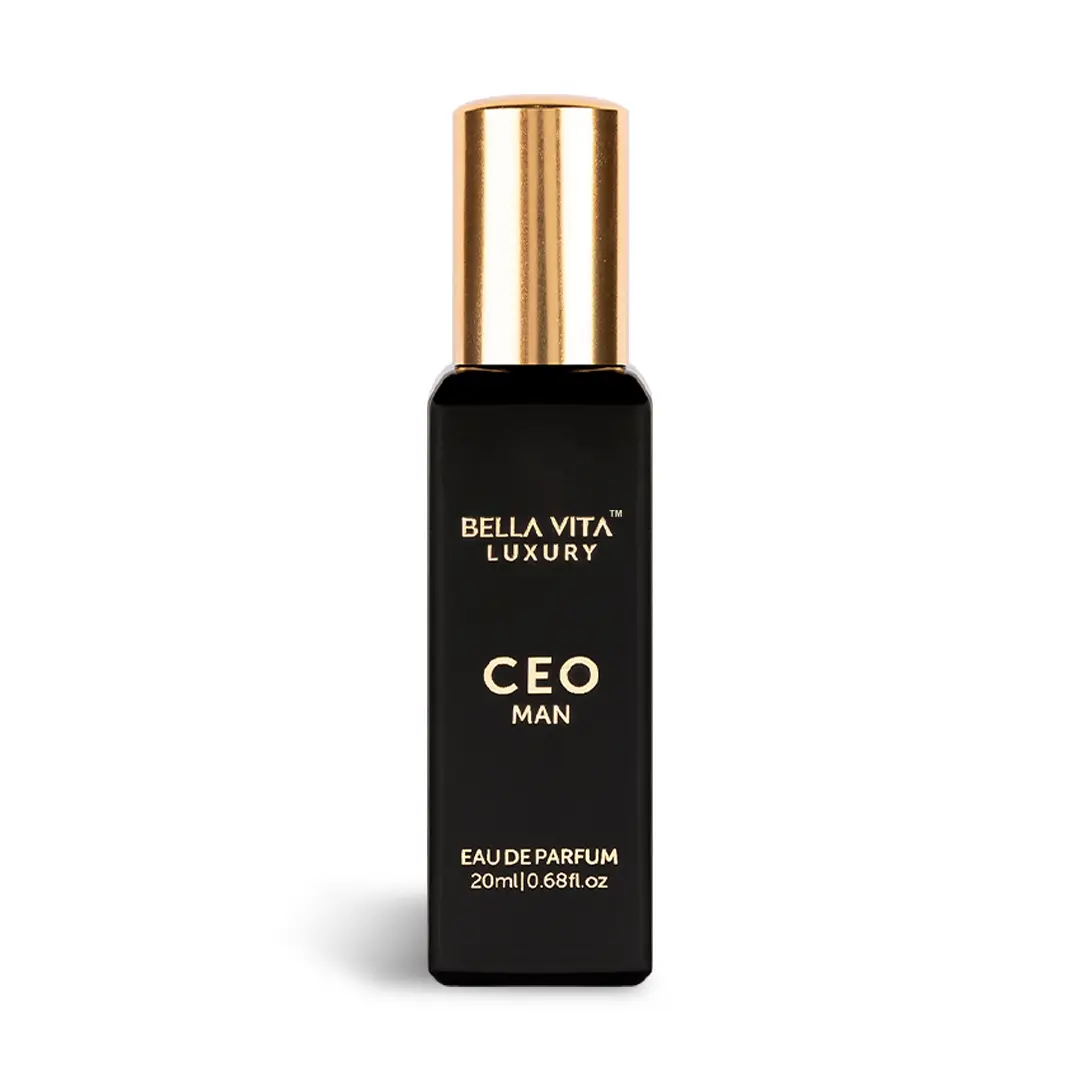 BellaVita Luxury's CEO Man - 20 ml |  Eau De Parfum | Lemon, Lavender, Tonka & Agarwood | Long Lasting Perfume for Men | Mini Perfume | 0.7 Fl.oz