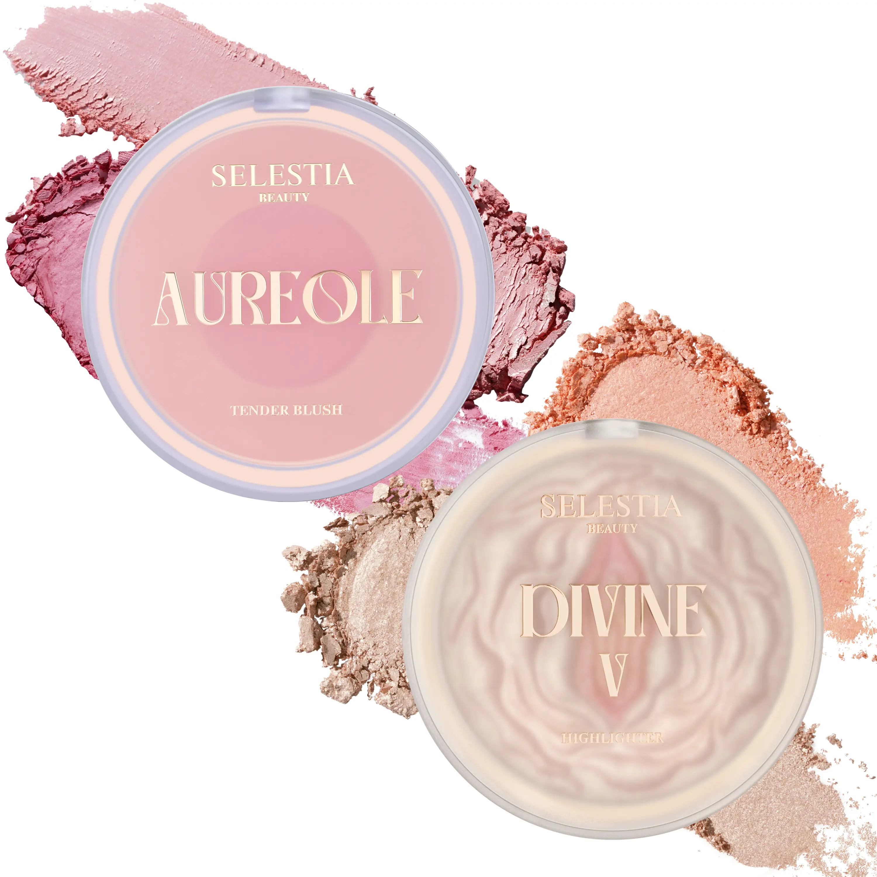 Exclusive TikTok Bundle Divine V Highlighter & Aureole Blush Duo