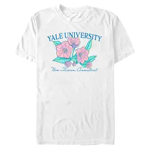Men's Yale University Floral School Logo T-Shirt