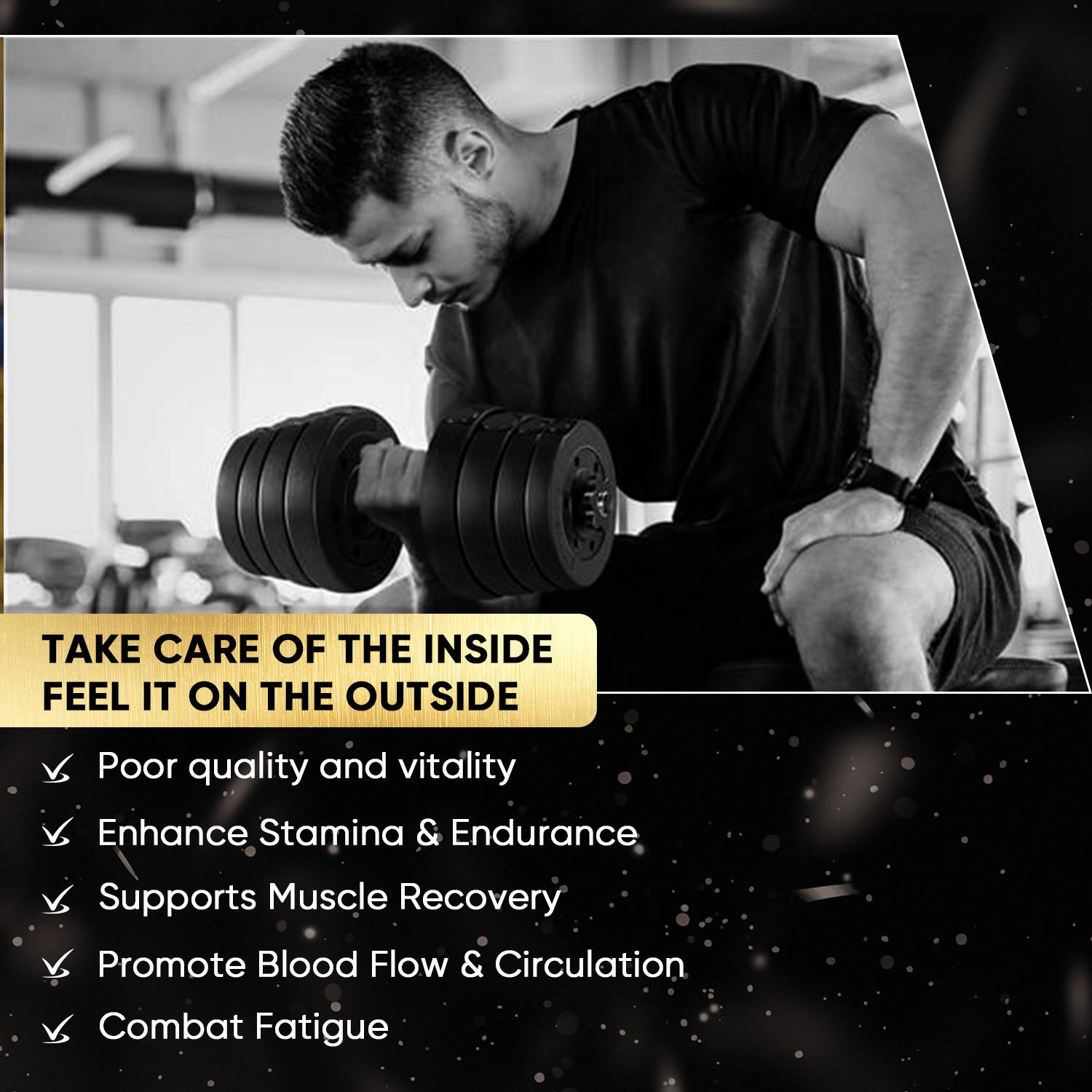 【Advanced Series】DrBioCare Living Collagen – Natural & Gentle – Supports Male Energy, Circulation & Wellness – 60 Capsules