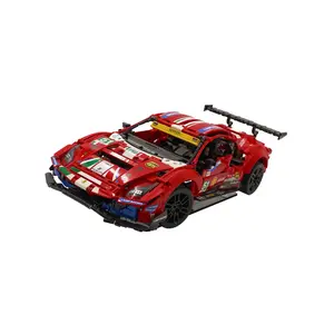 Acrylic Angled Display Stand Compatible with LEGO® 42125 Technic Ferrari 488 GTE - Set Not Included