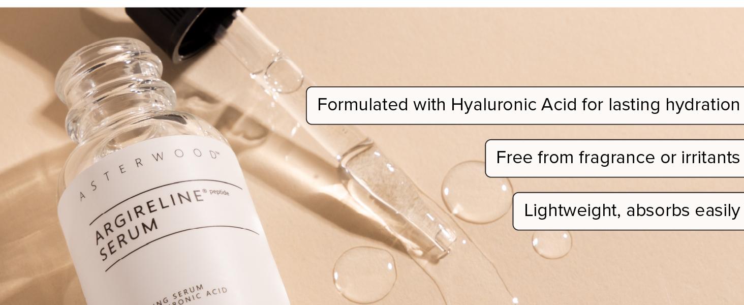 Argireline Peptide Serum with Hyaluronic Acid | Anti-Aging Wrinkle Serum for Face | Hydrating, Firming & Elasticity Support | Fragrance-Free Argireline Peptide Serum with Hyaluronic Acid | Anti-Aging Wrinkle Serum for Face | Hydrating, Firming & Elasticity Support | Fragrance-Free