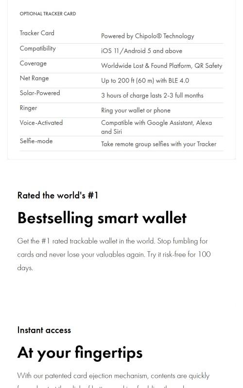 Ekster Cardholder - Aluminum Metal Wallet - Bifold Business Style Wallet - RFID Blocking