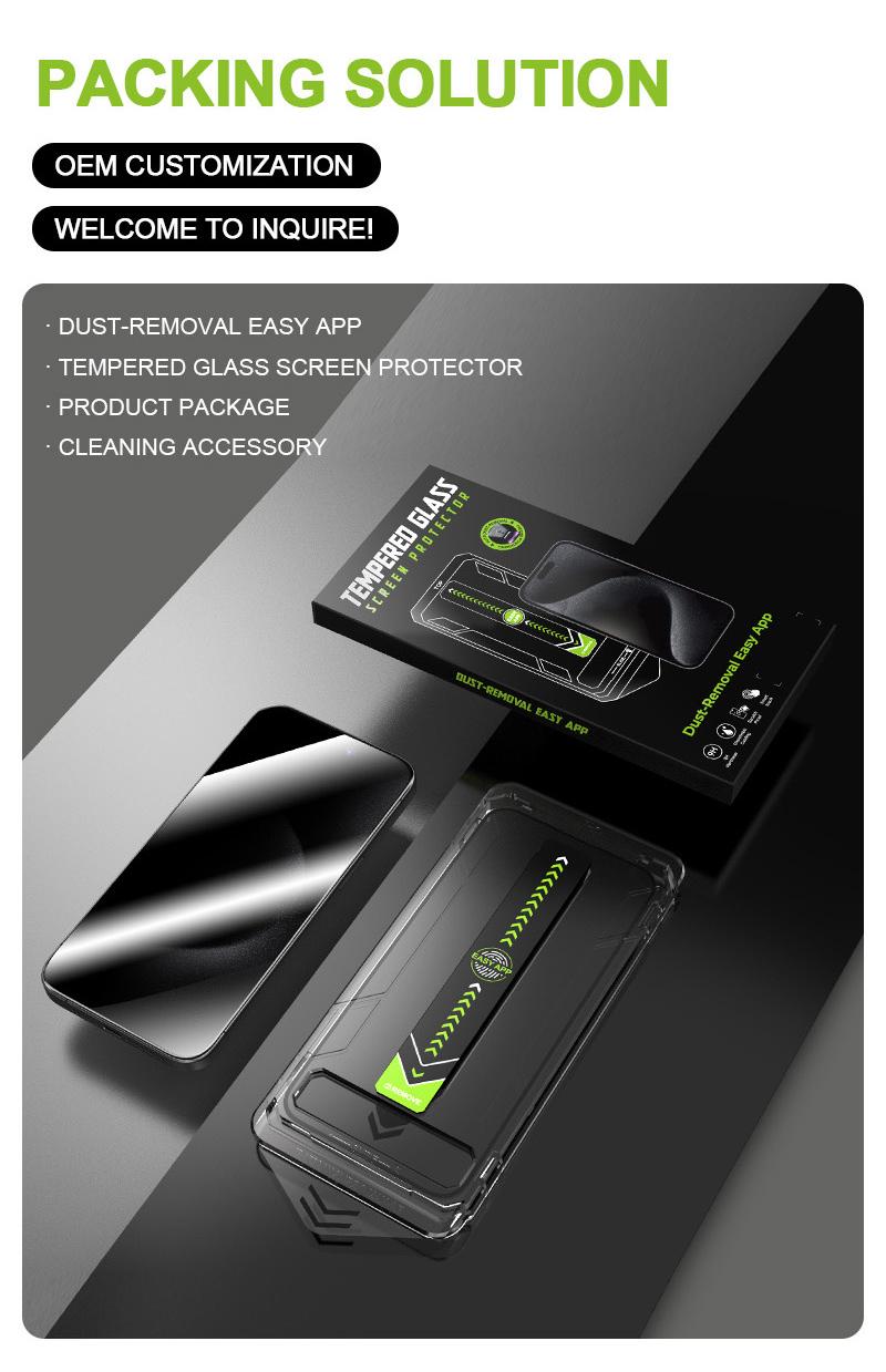 Screen Protector Compatible with iPhone 17 /iPhone 17Pro/iPhone 16 Pro/iPhone 13, Tempered Glass [9H+ Hardness] [Military-Grade Drop Protection] [Sensitive Touch] [Easy Installation Frame] [HD Clear]