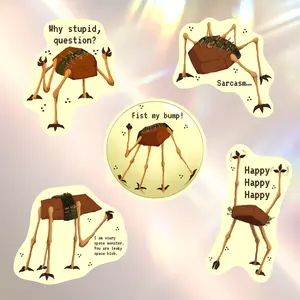 Project Hail Mary Inspired Rocky Stickers, Project Hail Mary Rocky Die-Cut Sticker, Book lover Gif