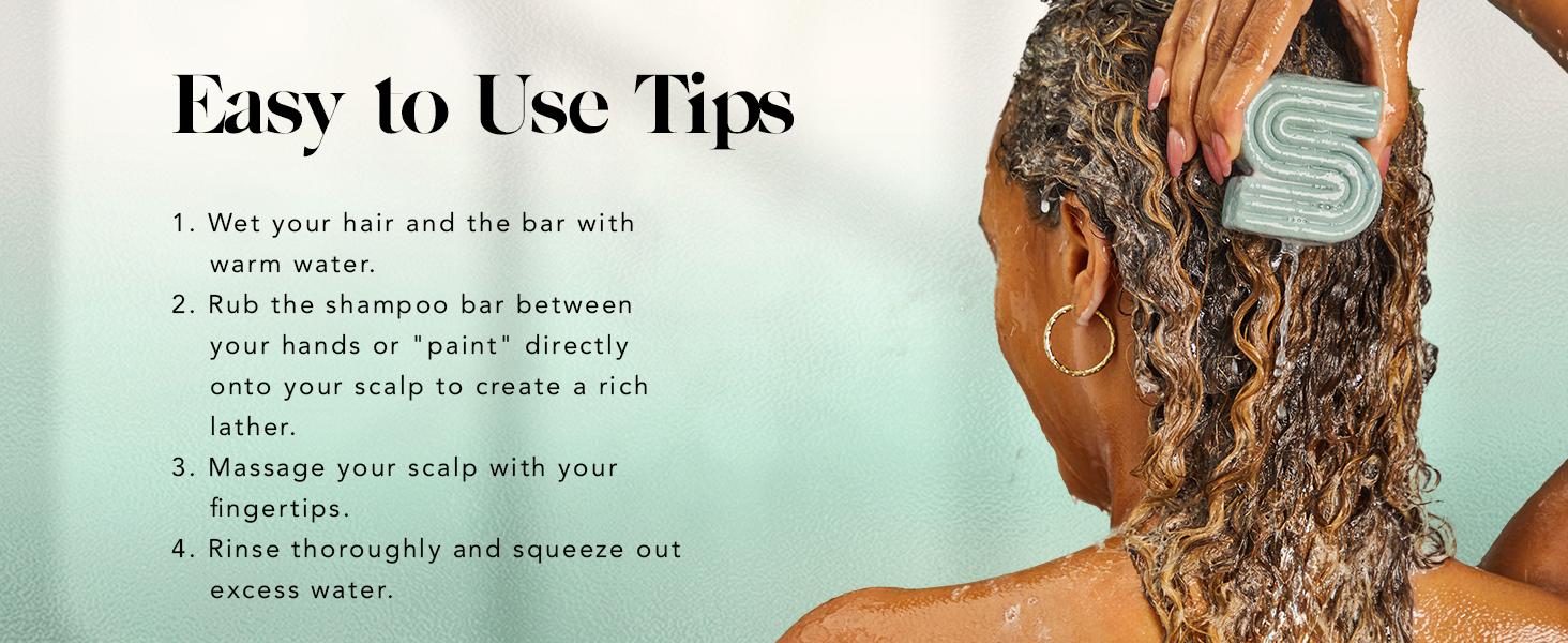 Kitsch Rosemary & Biotin Volumizing Natural Shampoo Bar, Strengthening & Thickening Bar Shampoo for All Hair Types, Made in USA, Vegan, Paraben Sulfate & Cruelty Free Soap