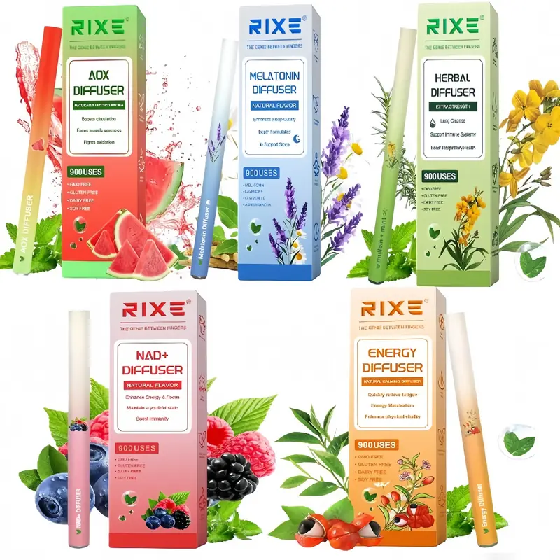 [Five-In-One] Natural Herbal Diffusers – Pure Herbal for Lung Support, Sleep Support, Energy Boost& Relaxation-Mullein & Thyme/Peppermint Extract/Lavender/Dandelion, Suitable for Most People Who Have Discomfort in Their Noses Healthy Therapy Fitness