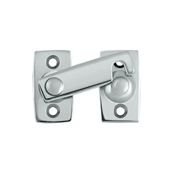 Deltana SB3178U26 0.87 in. Solid Brass Shutter Bar - Triangular Bar Latches & Bolts - Door Latch - Bright Chrome