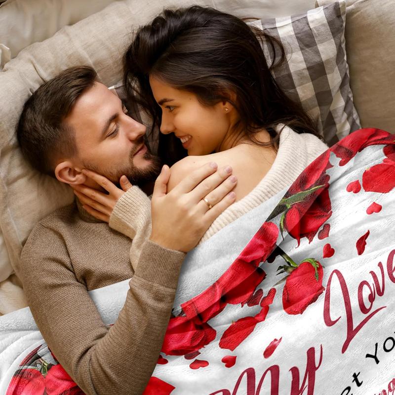 Valentines Day Gifts for Her - Gifts for Her Wife Girlfriend - to My Love Blanket - Anniversary Romantic Gift for Women - I Love You Gift for Her - Wife Girlfriend Birthday Present Ideas