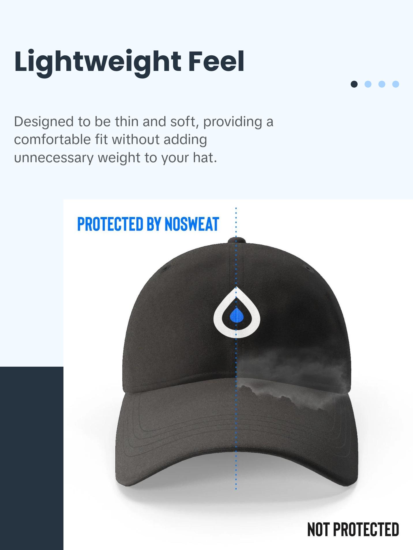 NoSweat Mesh Hat Liner 3-Pack - Patented Sweat-Lock Technology NoSweat Mesh Hat Liner 3-Pack - Patented Sweat-Lock Technology